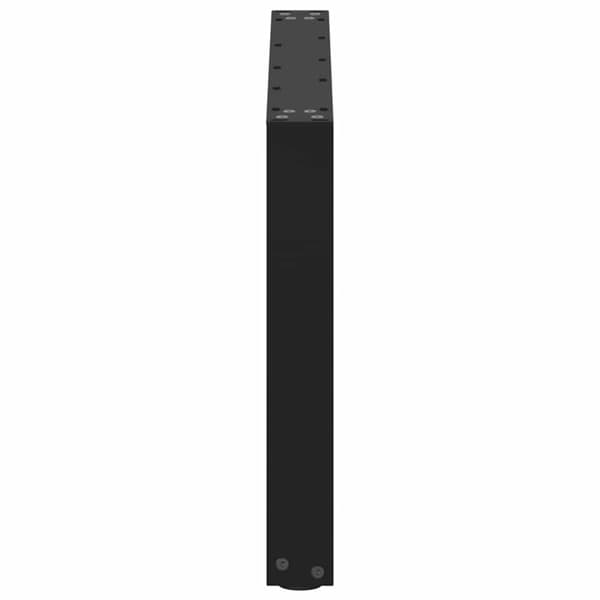 Soffbordsben U-formade 2 st svarta 70x(42-43) cm stål