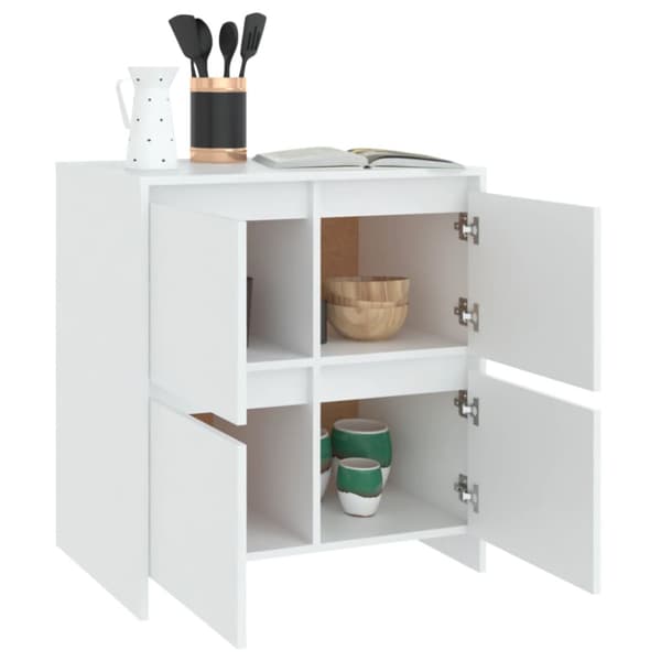 Skänkar 2 st vit 70x41x75 cm konstruerat trä