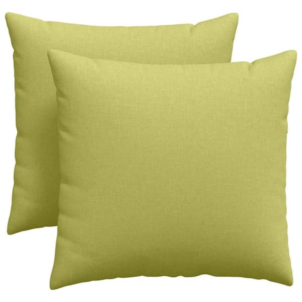 Sofakuddar 2 pcs Ljusgrön 45 x 45 cm tyg