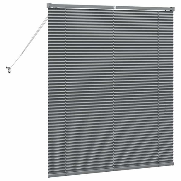Persienner Mörkgrå 130 x 115 cm Aluminium