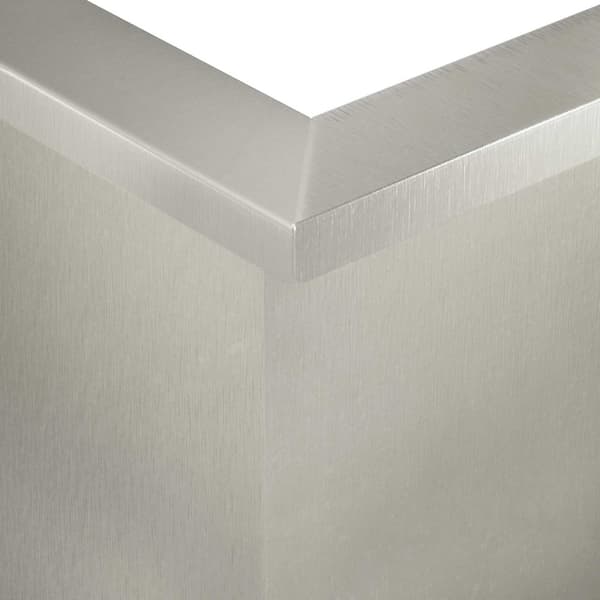 Stödvägg 2 st 50 x 50 x 50 cm Rostfritt stål Silver