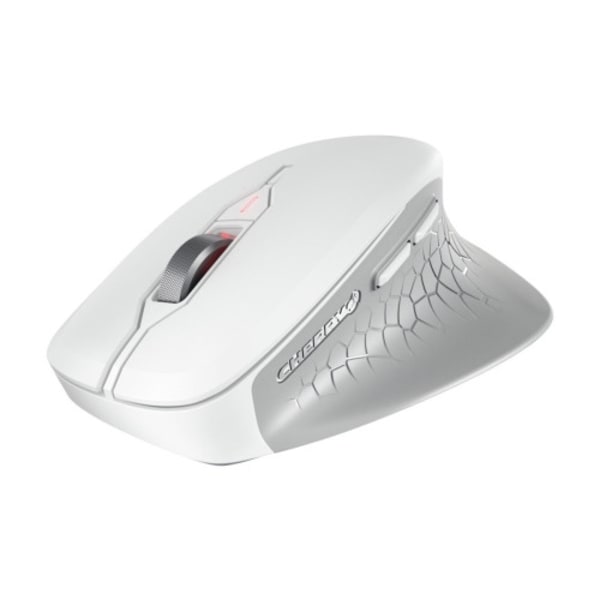 CHERRY STREAM MOUSE COMFORT - mus - 2.4 GHz - vit/grå