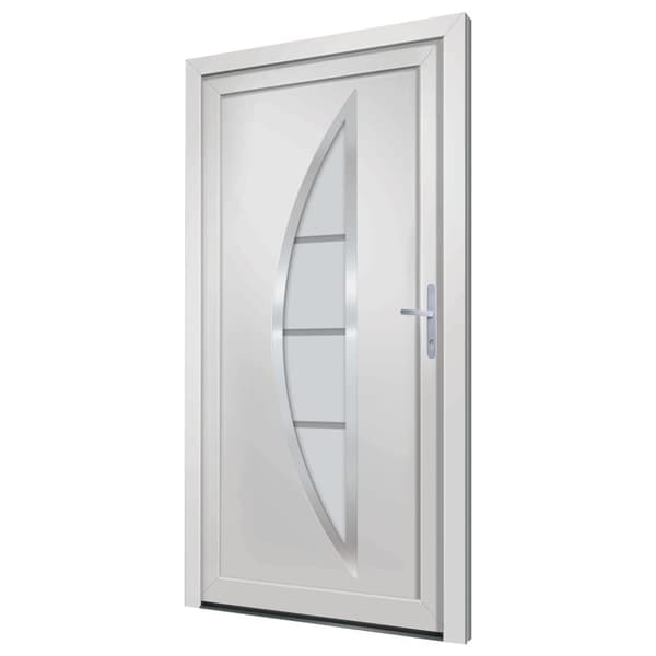 Ytterdörr vit 98x208 cm PVC