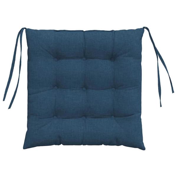 Sittkuddar 4 pcs Blå 40 x 40 x 6 cm tyg