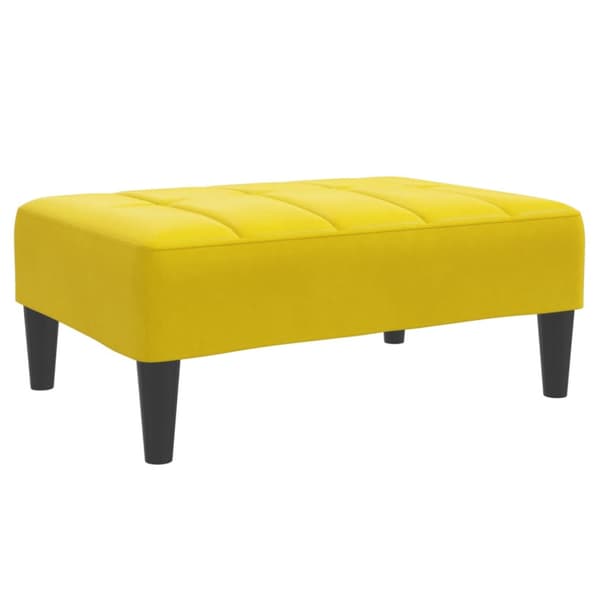 Fotpall Gul 77x55x31 cm sammet