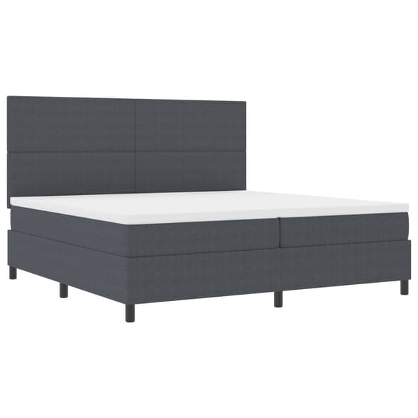 Bäddfjäder Mörkgrå och vit 200 x 200 cm Kordread tyg