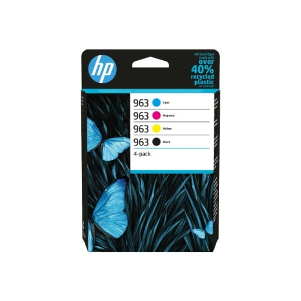 HP 963 - 4-pack - svart, gul, cyan, magenta - original - bläckpatron