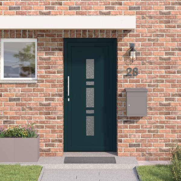 Framdörr Antracit 88 x 200 cm PVC