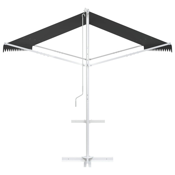Fristående markis Antracit 4 × 3 m Polyester