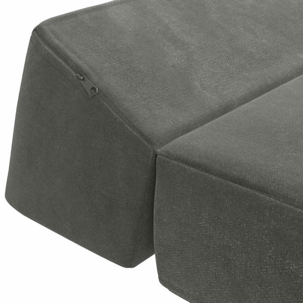 Fällbar Soffbed Mörkgrå 60 x 70 x 41 cm Tyg