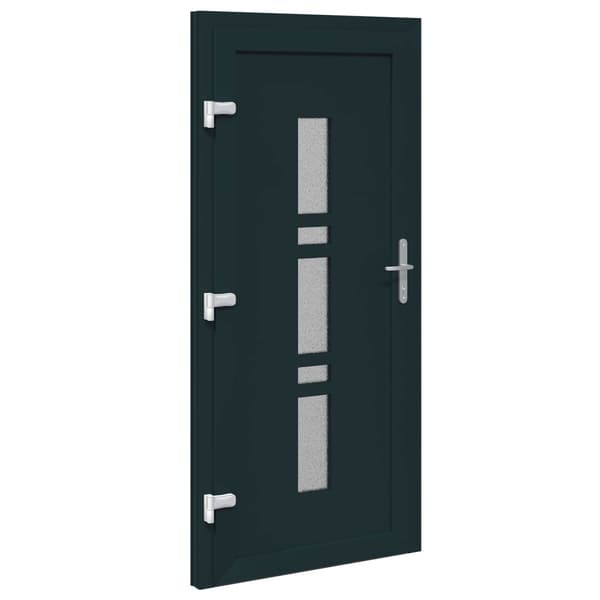 Framdörr 98 x 200 cm PVC Antracit