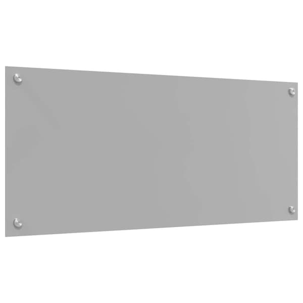 Köksskydd 2 pcs Ljusgrå 90 x 40 cm härdat glas