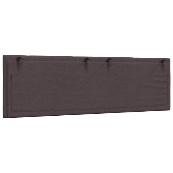 Headboard Cushion "Hanko" Dark Brown 160 cm Fabric