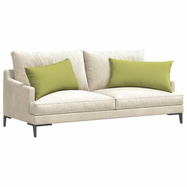 Sofakuddar 2 pcs Ljusgrön 80 x 40 cm tyg