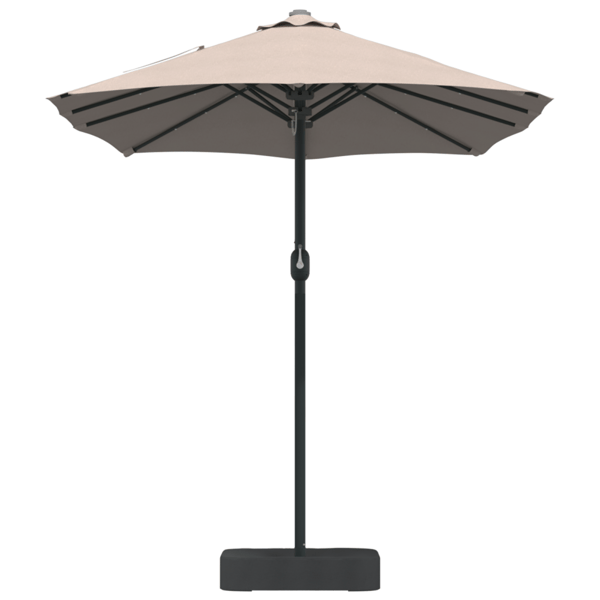 Trädgårdsparasol Taupe 385 x 209 x 244 cm Polyester