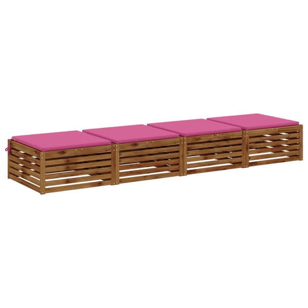 4-delade Sittdynor SOEST 4 st 100% Polyester Rosa