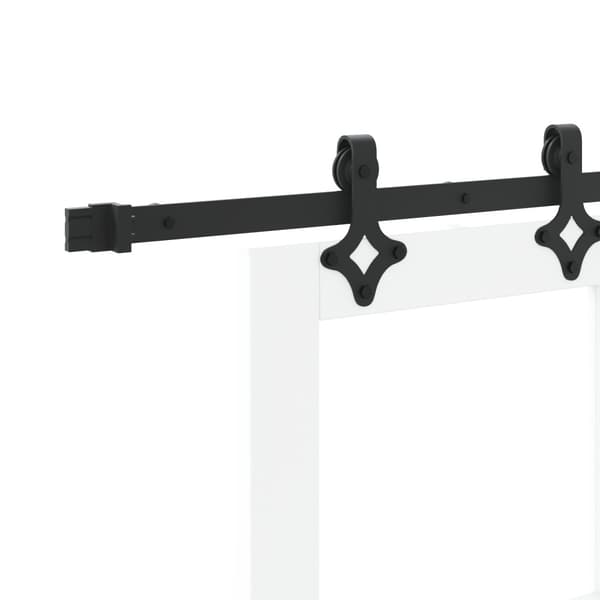 Skjutdörr ORKDAL Vit och svart 83 x 211 cm