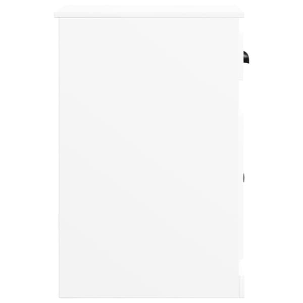 Sidoskåp vit 40x50x75 cm konstruerat trä