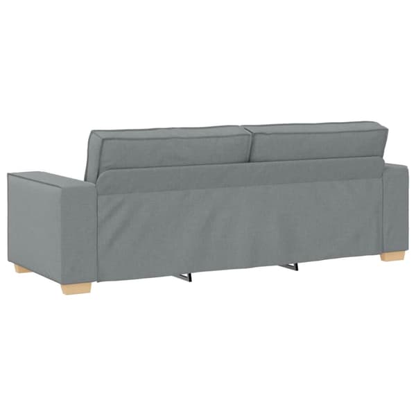 3-sitssoffa ljusgrå 220x78x84 cm tyg