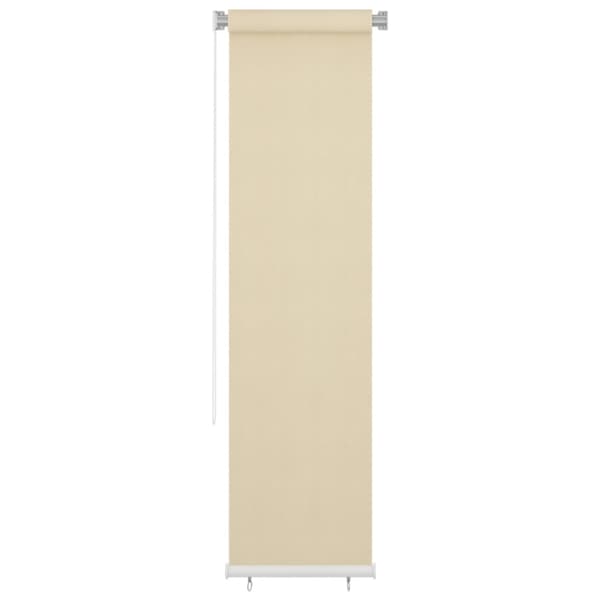 Rullgardin utomhus gräddvit 60x230 cm HDPE