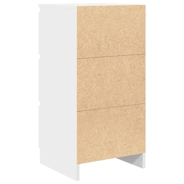 Skänk vit 37,5x35x76 cm konstruerat trä