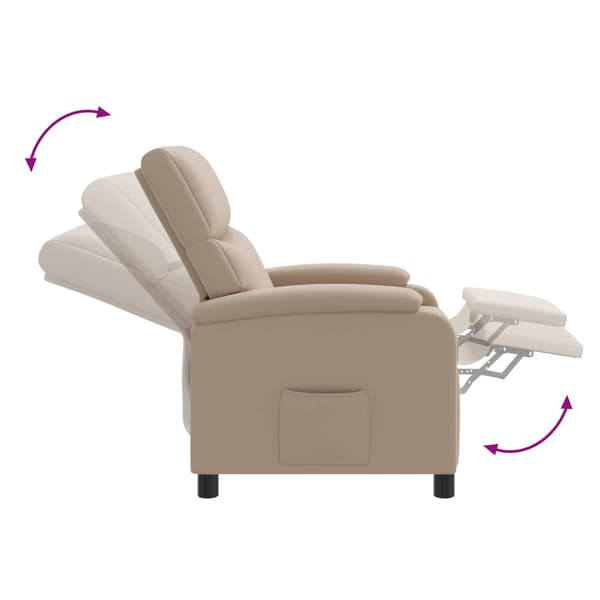 Massagefåtölj Cappuccino Konstläder