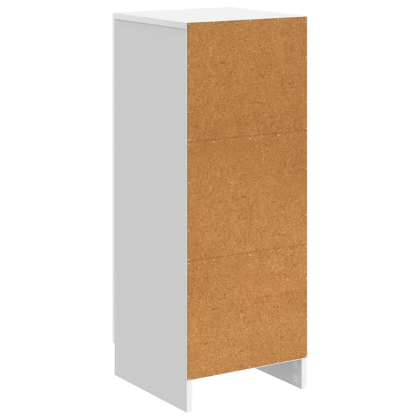 Sideboard Vit högglans 33 x 34,5 x 87 cm Konstruerat trä