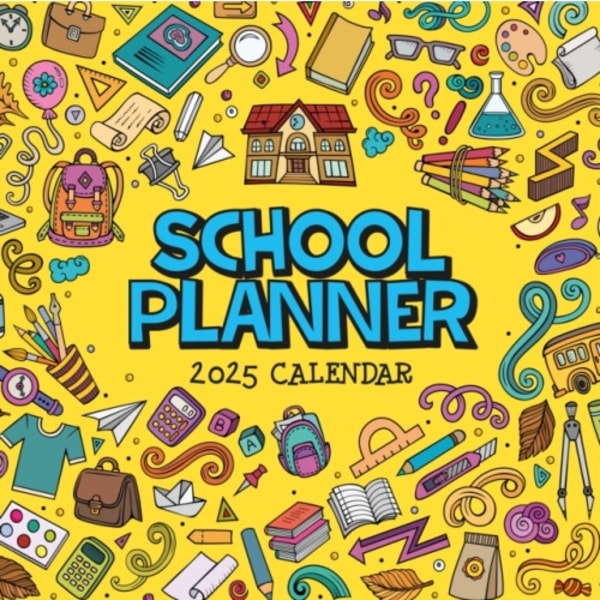 School Planner 2025 Square Wall Calendar (häftad, eng)