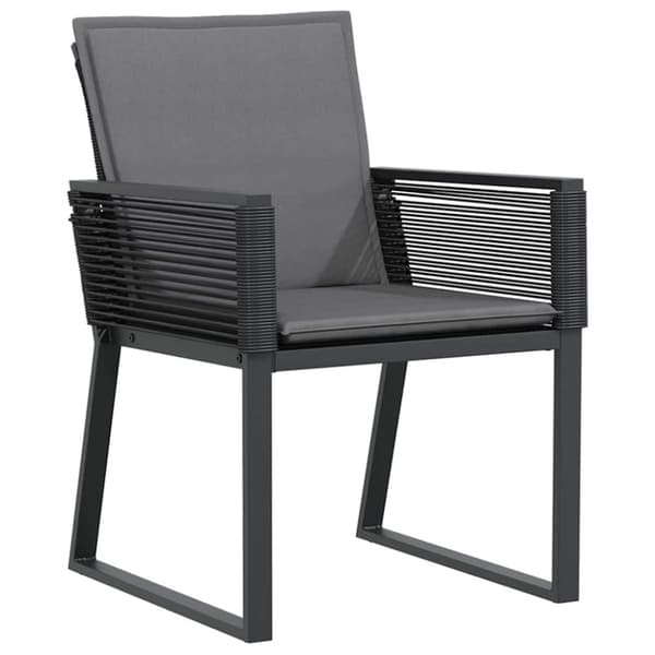 Trädgårdsmöbelset 7 pcs Antracit konstrotting