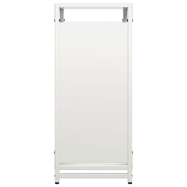 Vedställ vit 44x28x65 cm kallvalsat stål