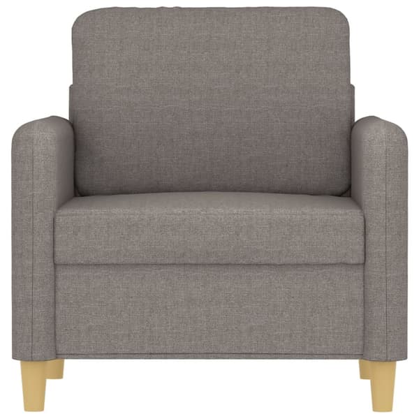 Fåtölj taupe 60 cm tyg