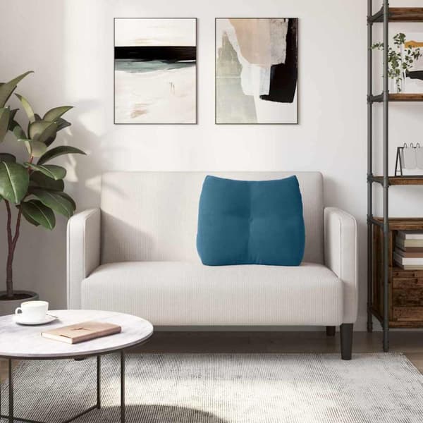 Ryggkudde Blå 60 x 24 x 50 cm Sammet
