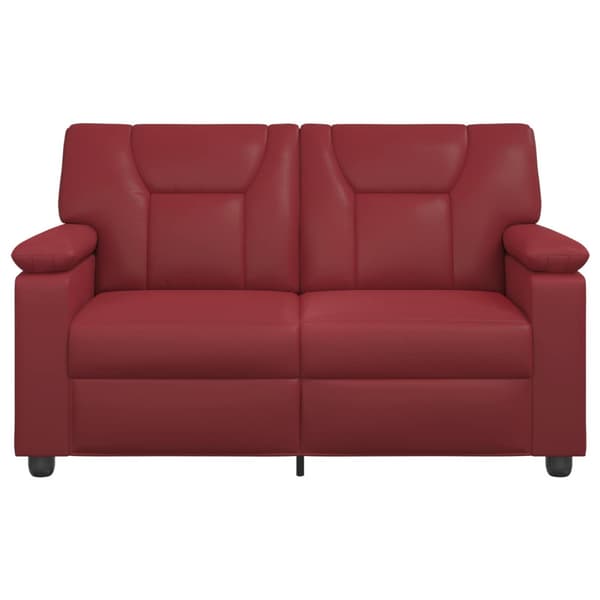 Soffa Vinröd 151 x 85 x 93 cm Konstläder