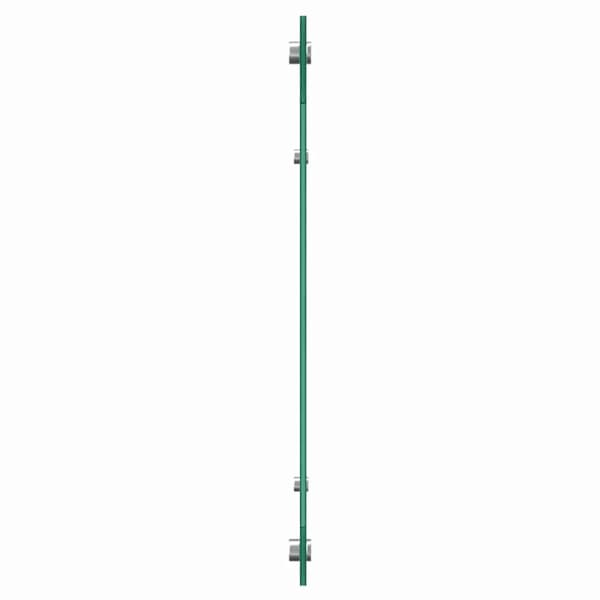 Köksskydd 2 pcs Vit 120 x 50 cm härdat glas