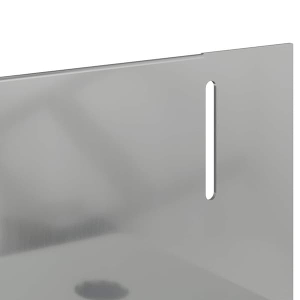 Kant för gräsmatta 50 pcs 102 x 4 x 4 cm Stål Silver