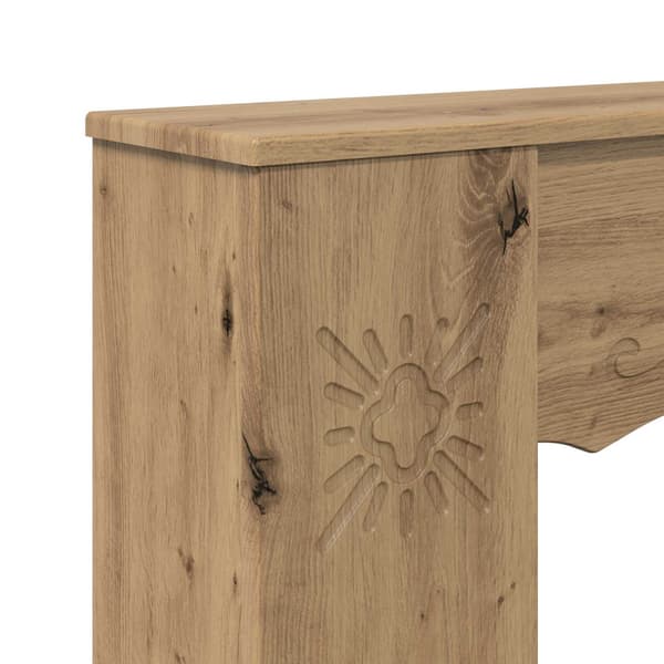 Eldstadsram Artisan-ek 102 x 20 x 102 cm Konstruerat trä