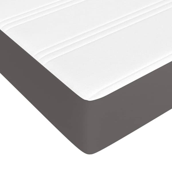 Pocketresårmadrass för barn medium grå 80x160 cm konstläder