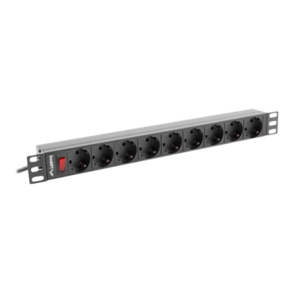 Lanberg PDU-09F-0300-BK - överspänningsskydd - 4000 Watt