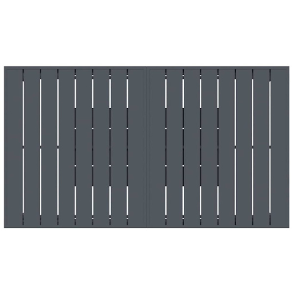 Trädgårdsmöbelset 7 pcs Antracit Pulverlackerad stål