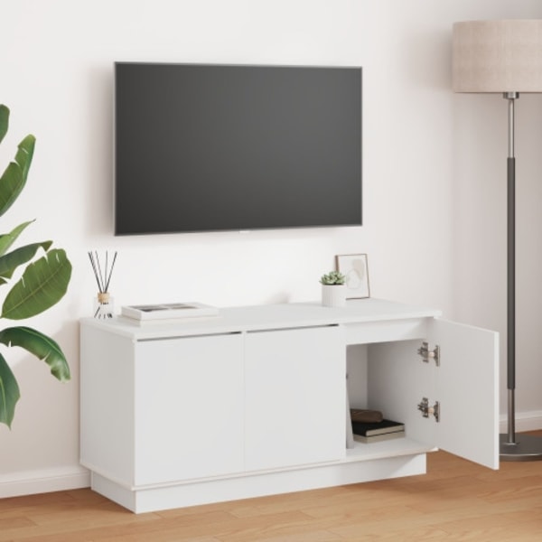 TV-möbel Vit 100x38x49 cm Konstruerat trä