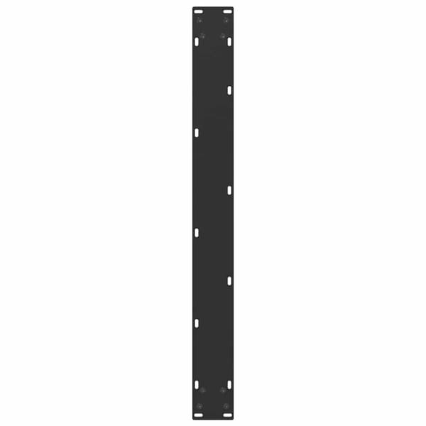 Matbordsben U-formade 3 st svarta 80x(72-73) cm stål