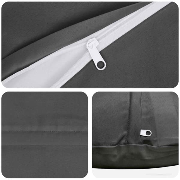 Kudde med kudde HEERLEN 2 st Antracit Polyester