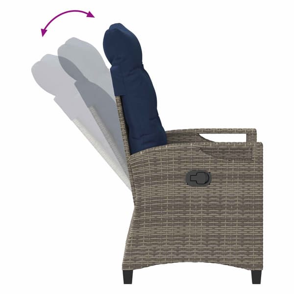Fällbar trädgårdstol 56 x 60 x 112 cm stål