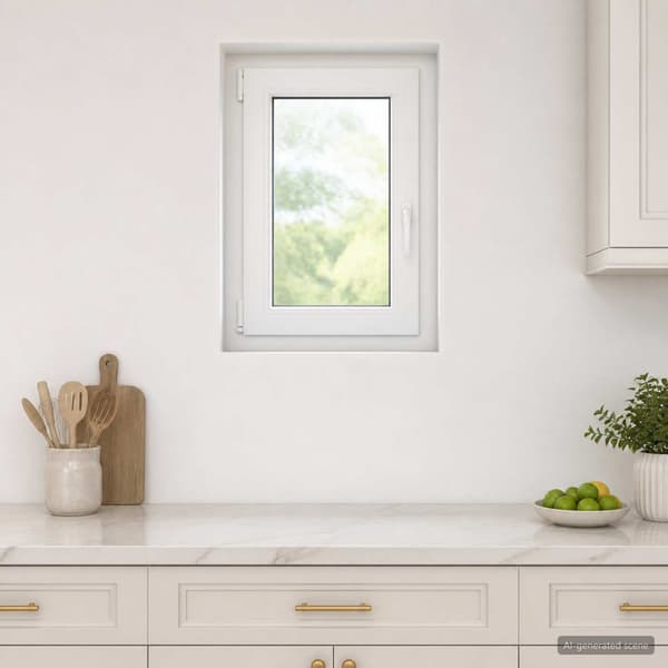 Källarfönster RISOR 50 x 70 cm PVC och glas