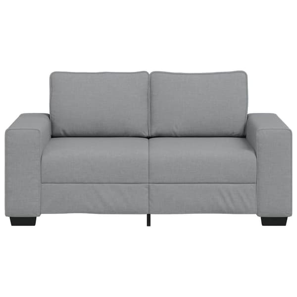2-sitssoffa ljusgrå 160x77x82 cm tyg