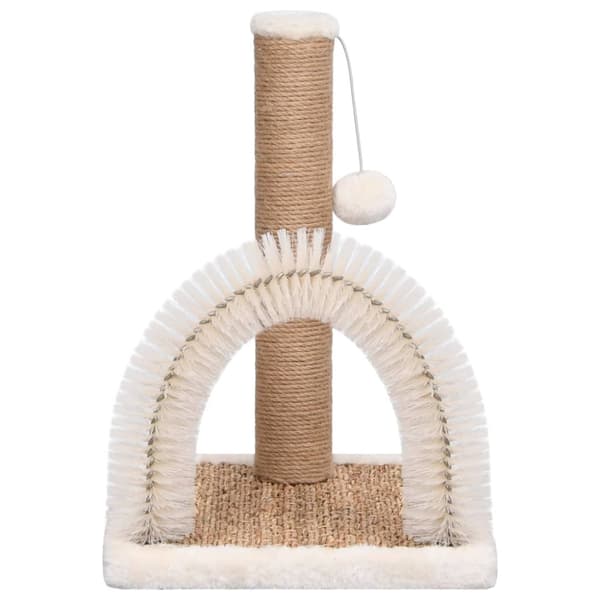 Katträd med massagebåge och klöspelare