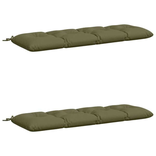 Bänk Kuddar VIANEN 2 st 100% Polyester Olivgrön