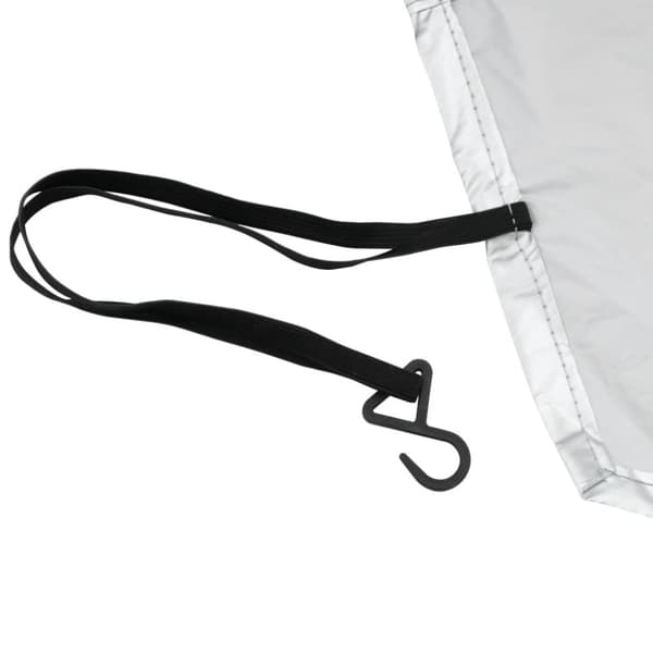 Toppkapell för bil med krokar silver XL