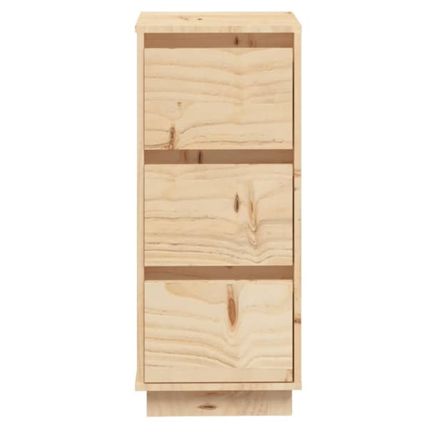 Skänk vit 32x34x75 cm massiv furu