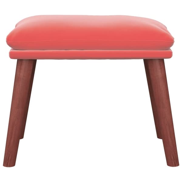 Fotpall rosa 45x29,5x35 cm sammet